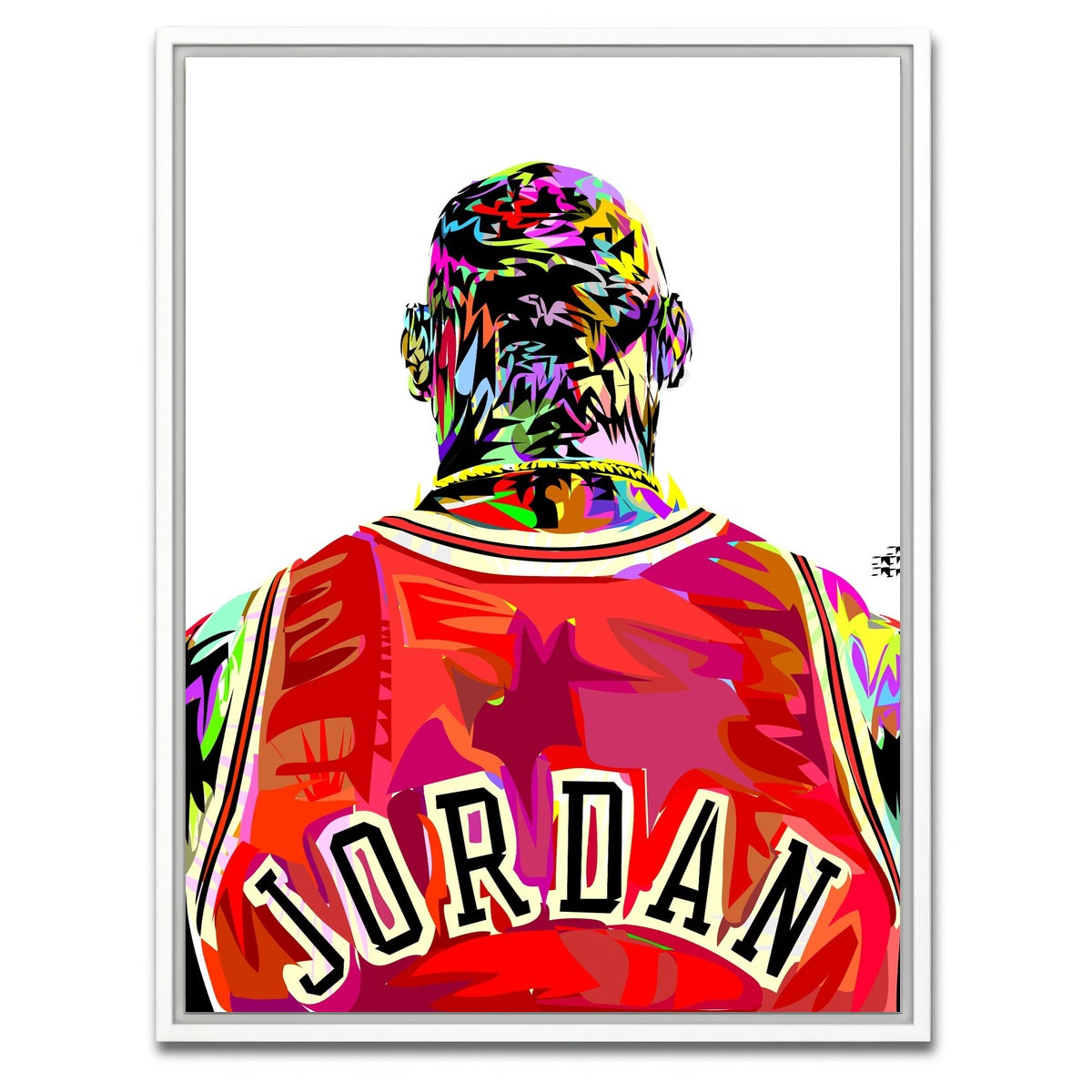 AUTO-MOCKUP WHITE | Jordan Back 2 | 1 Piece | White Framed Canvas | group=3x4
