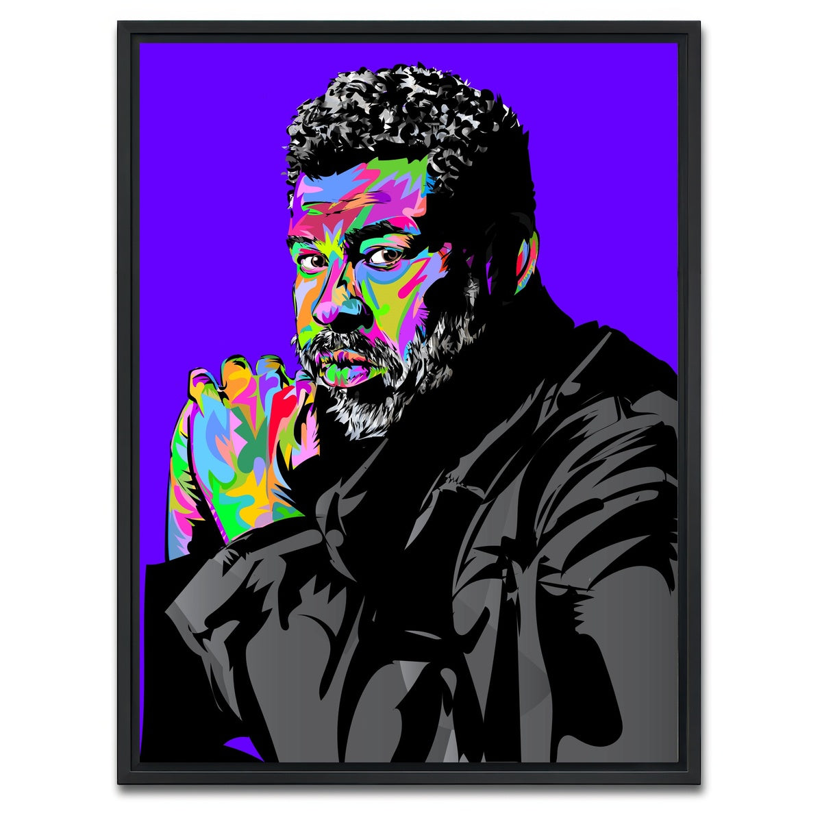 AUTO-MOCKUP WHITE | Jordan Peel | 1 Piece | Black Framed Canvas | group=3x4