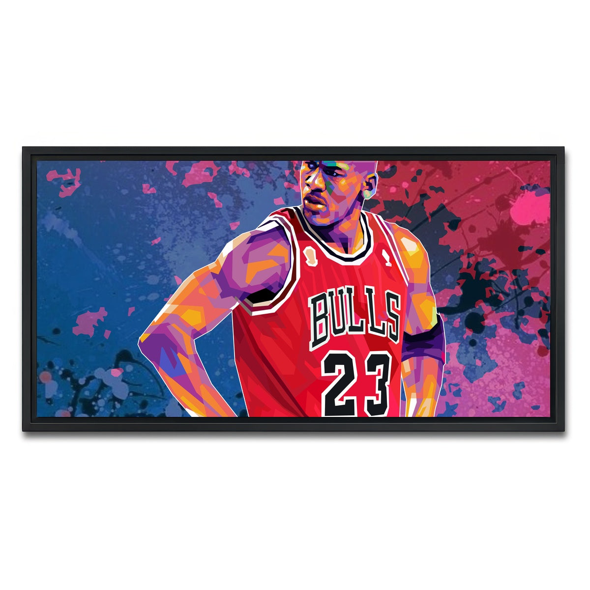 AUTO-MOCKUP WHITE | Jordan Splatter | 1 Piece | Black Framed Canvas | group=2x1