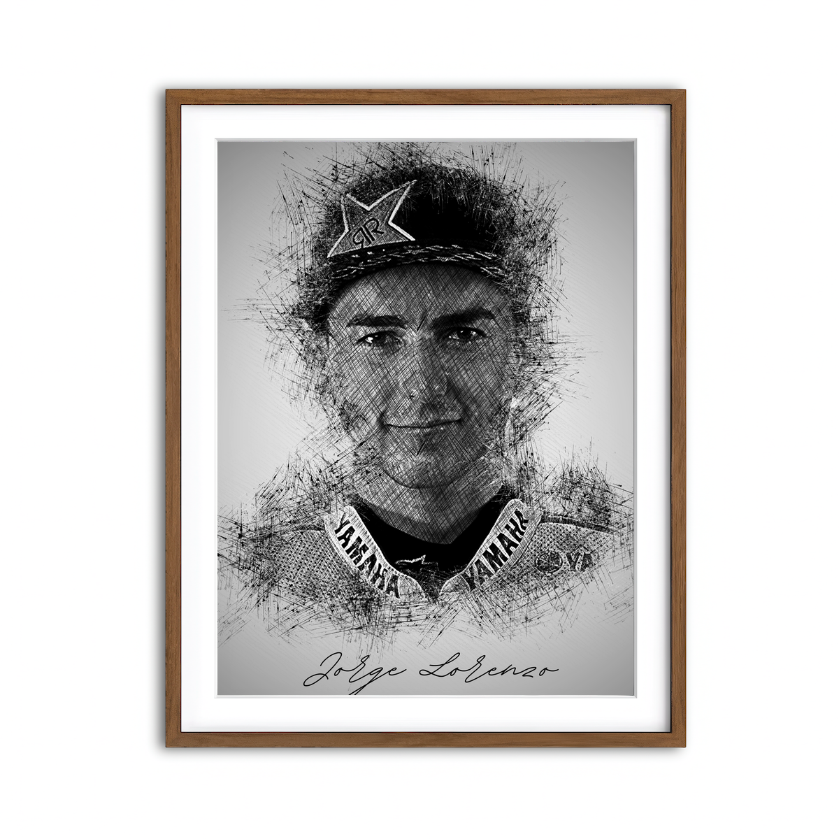 Framed Print 3x4 Walnut