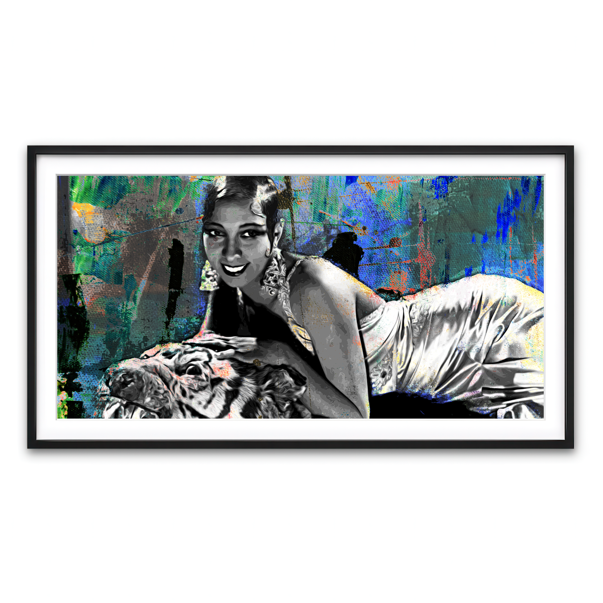 Framed Print 2x1 Black