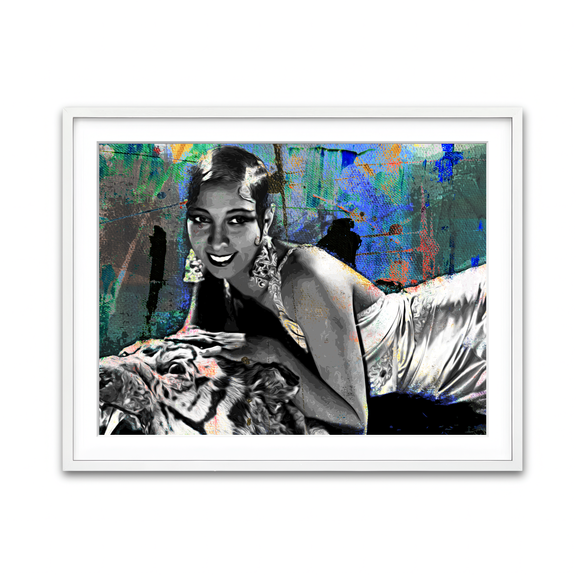 Framed Print 4x3 White