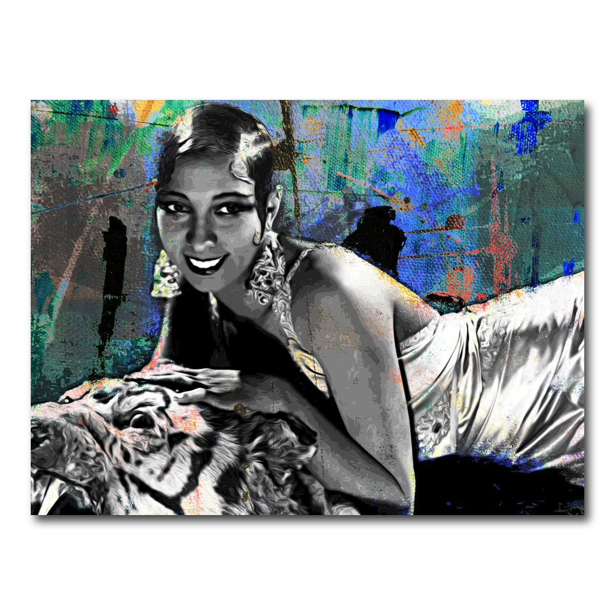 AUTO-MOCKUP WHITE | Josephine Baker | 1 Piece | Gallery Wrap Canvas | group=4x3