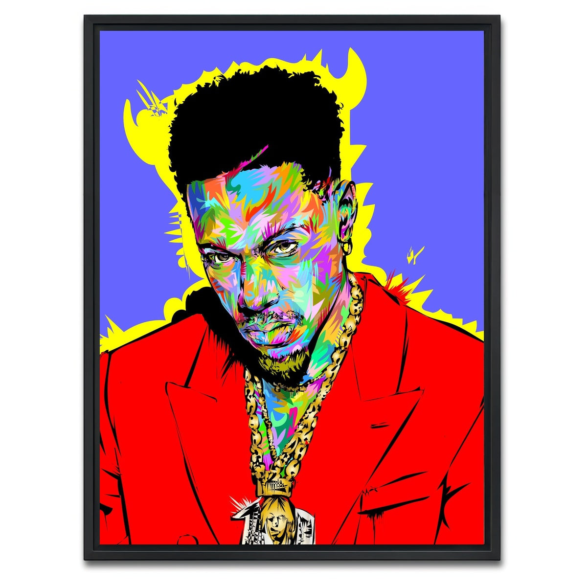 AUTO-MOCKUP WHITE | Josey Badass | 1 Piece | Black Framed Canvas | group=3x4