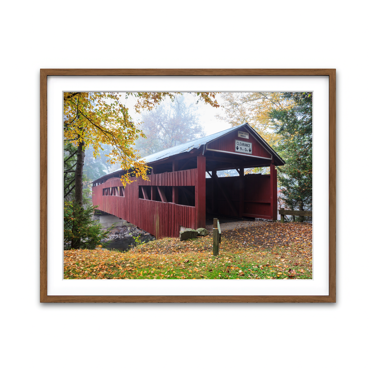 Framed Print 4x3 Walnut