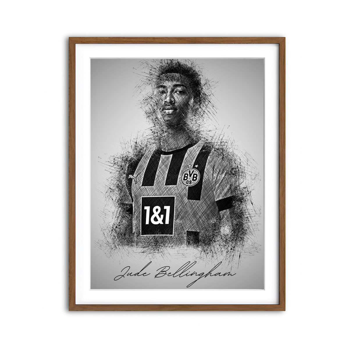 Framed Print 3x4 Walnut