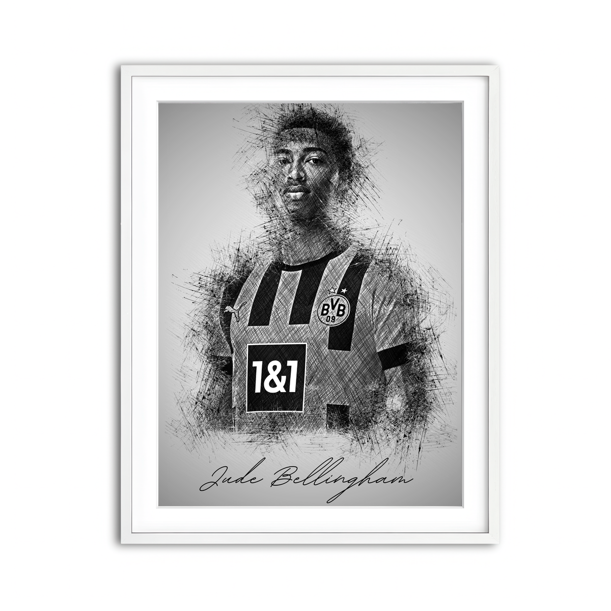 Framed Print 3x4 White