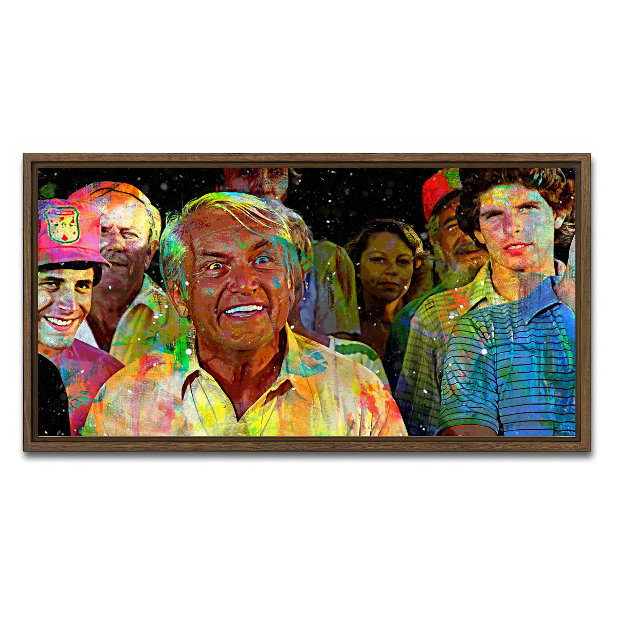 AUTO-MOCKUP WHITE | Judge Elihu Smails - Caddyshack | 1 Piece | Walnut Framed Canvas | group=2x1