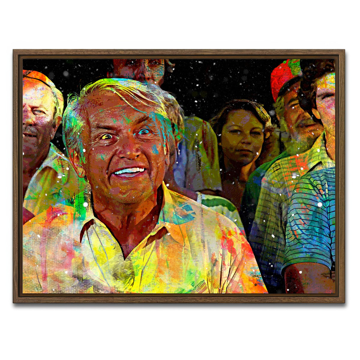 AUTO-MOCKUP WHITE | Judge Elihu Smails - Caddyshack | 1 Piece | Walnut Framed Canvas | group=4x3