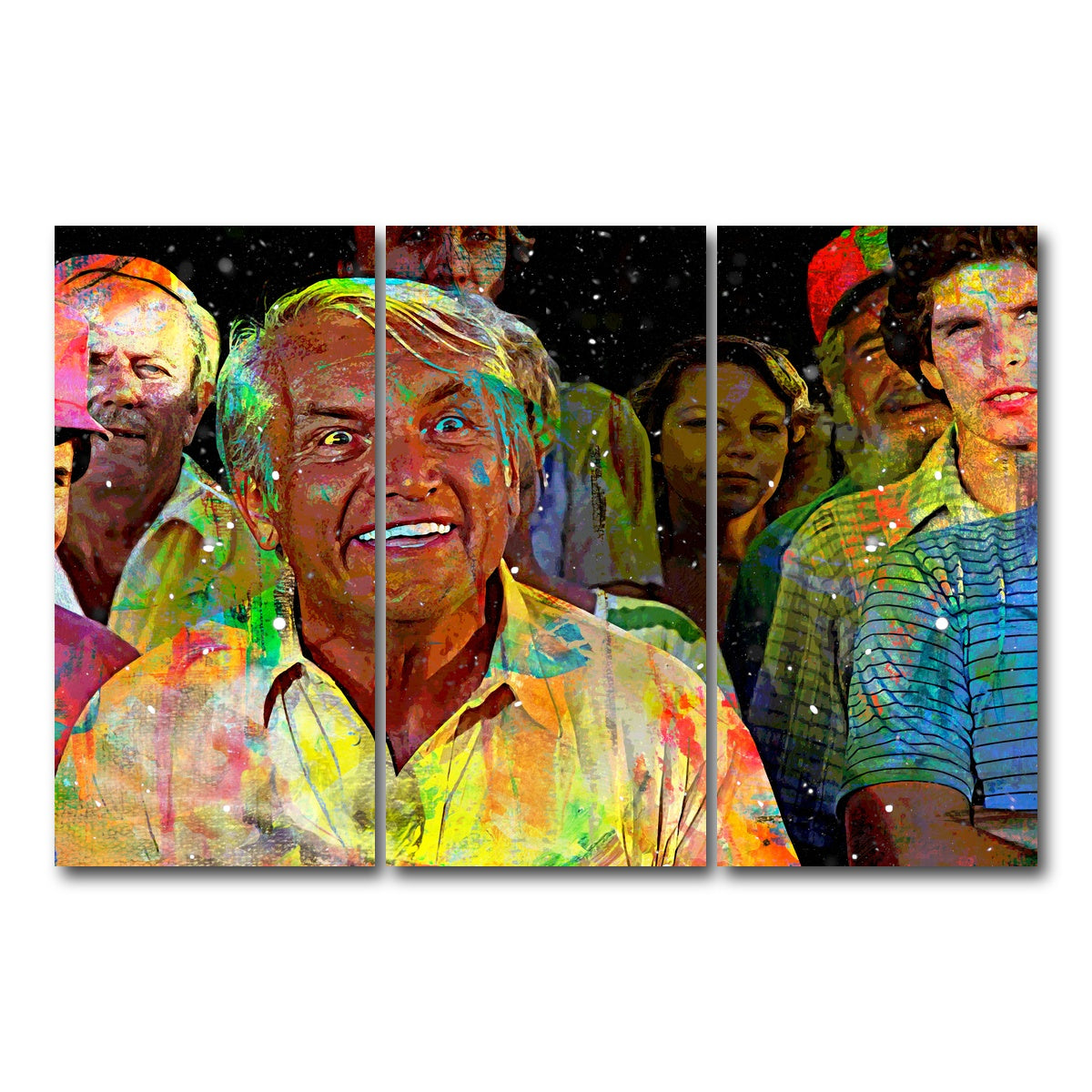 AUTO-MOCKUP WHITE | Judge Elihu Smails - Caddyshack | 3 Piece | Gallery Wrap Canvas | group=12x24