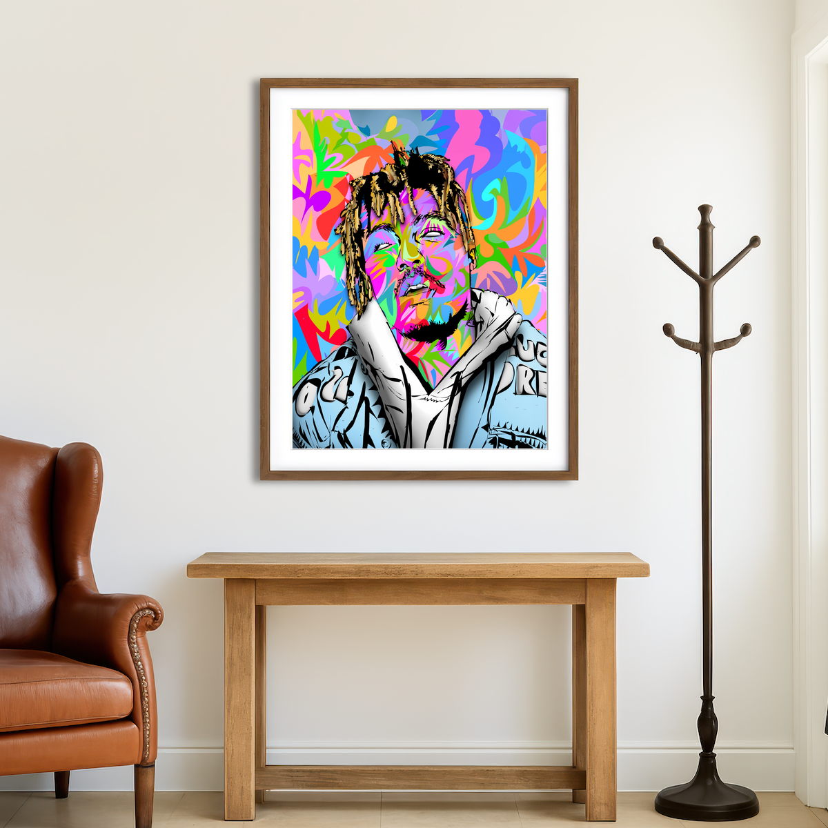 AUTO-MOCKUP ROOM | Juice WRLD Color Wall Art