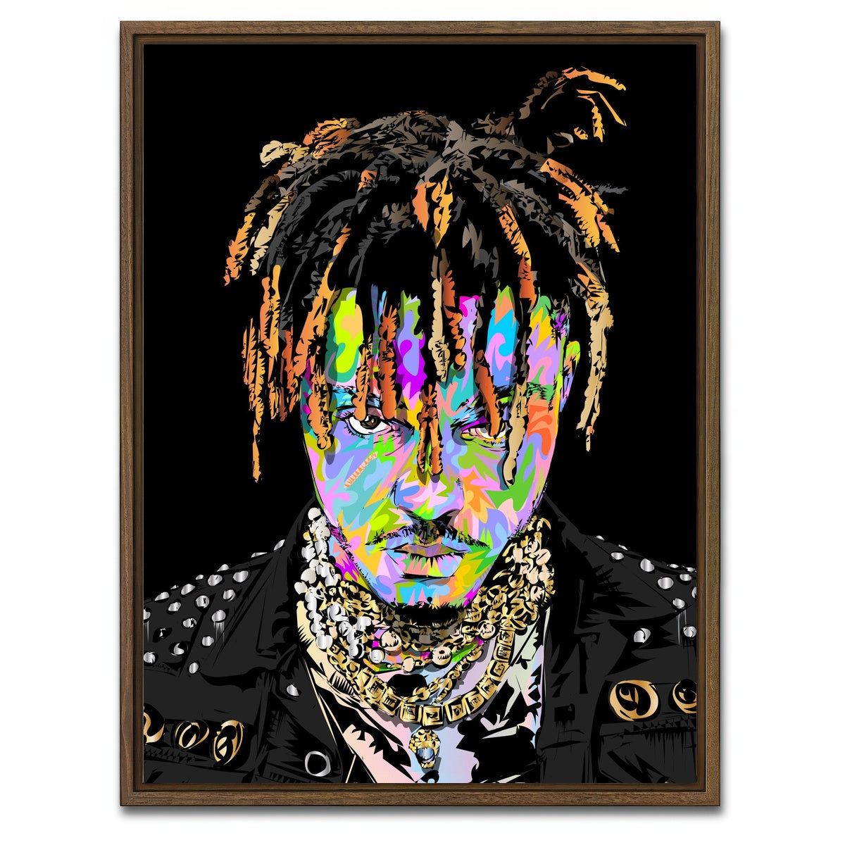 AUTO-MOCKUP WHITE | Juice World | 1 Piece | Walnut Framed Canvas | group=3x4