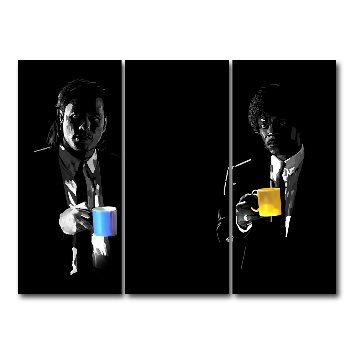 AUTO-MOCKUP WHITE | Jules and Vincent Drinks | 3 Piece | Gallery Wrap Canvas | group=8x18