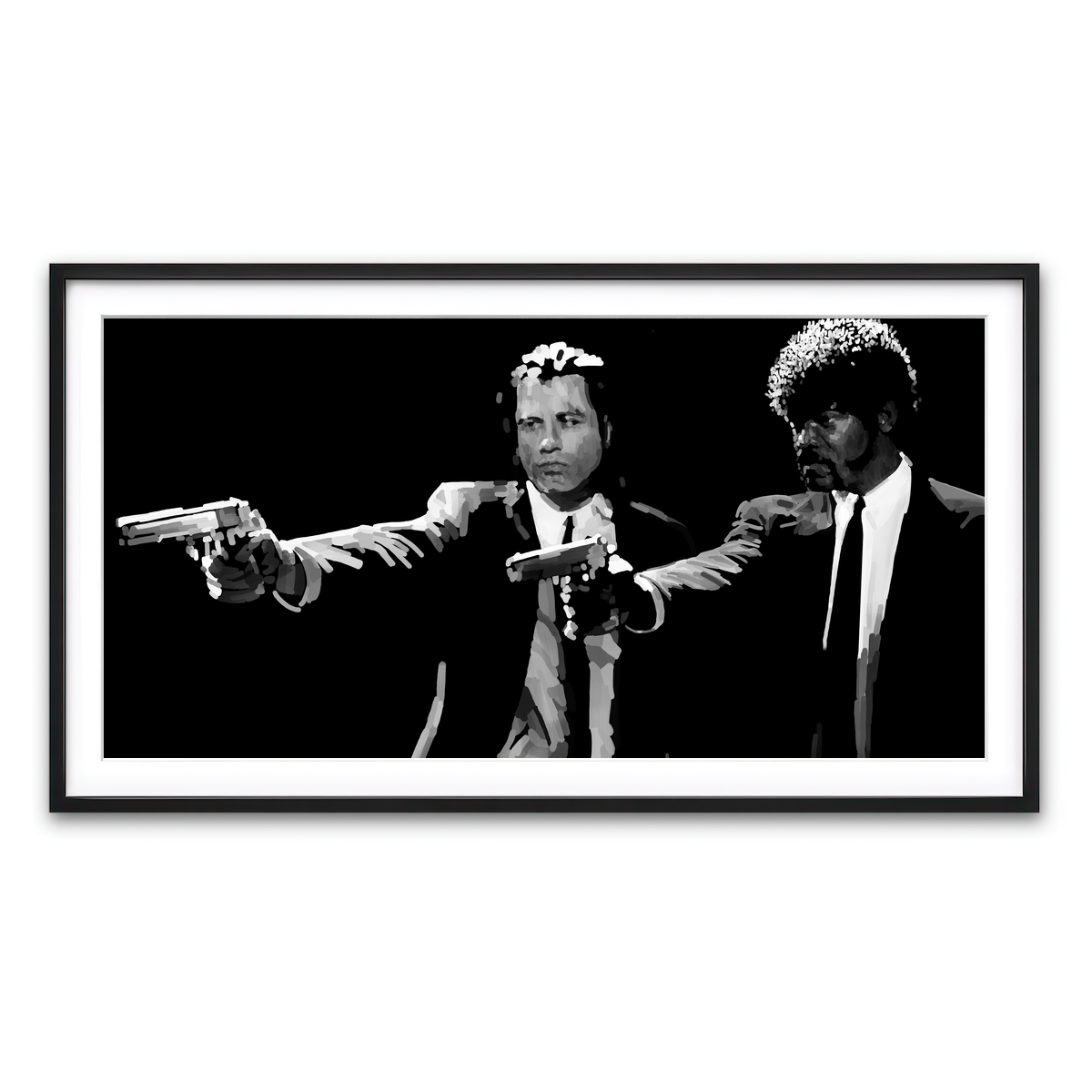 Framed Print 2x1 Black