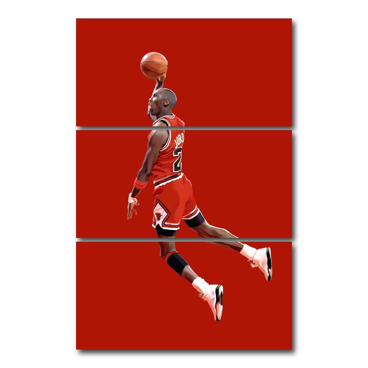 AUTO-MOCKUP WHITE | Jumping Michael | 3 Piece | Gallery Wrap Canvas | group=12x24_stacked