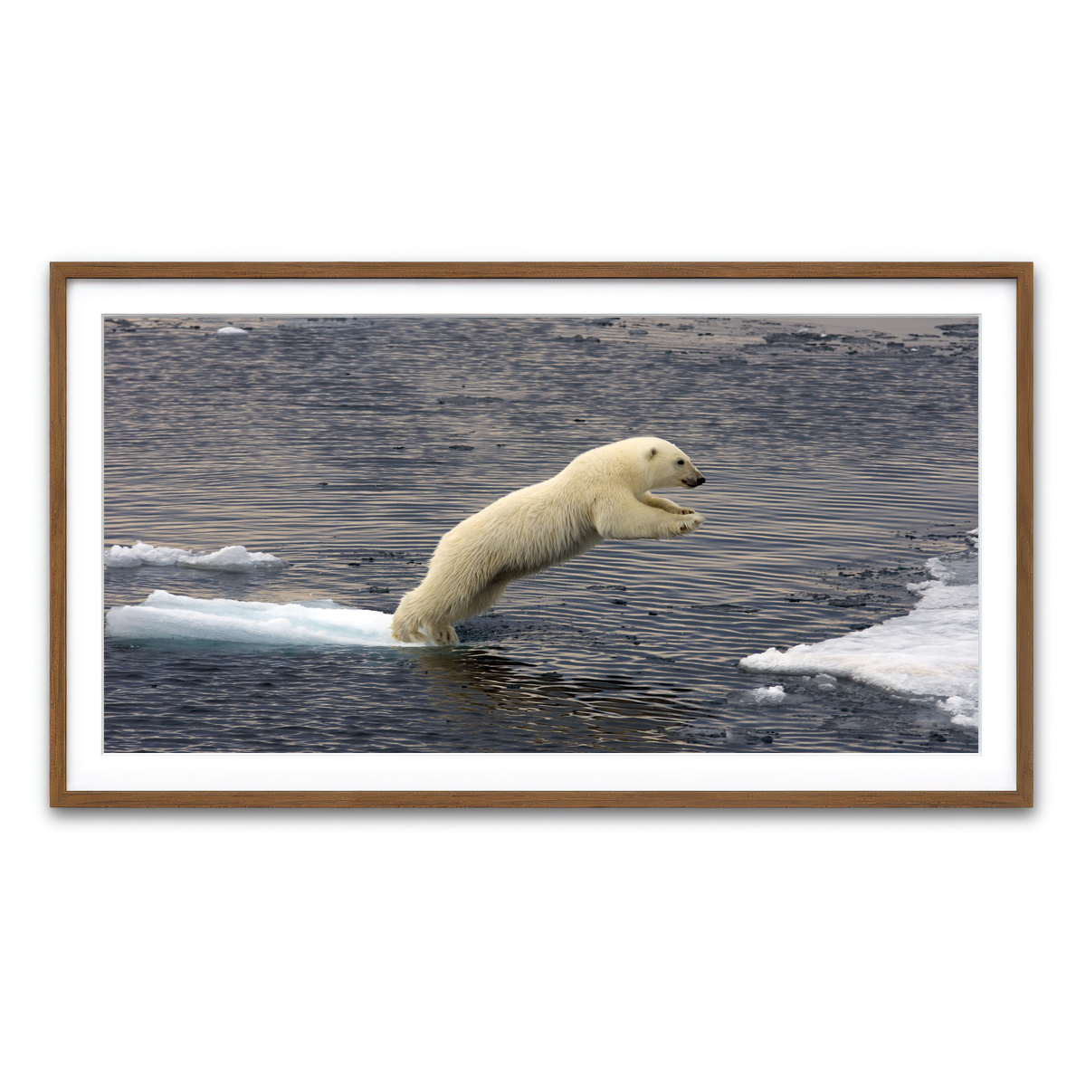 Framed Print 2x1 Walnut