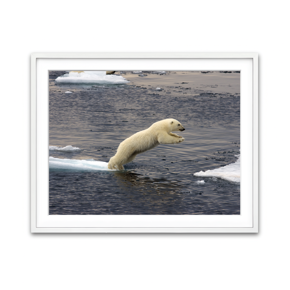 Framed Print 4x3 White