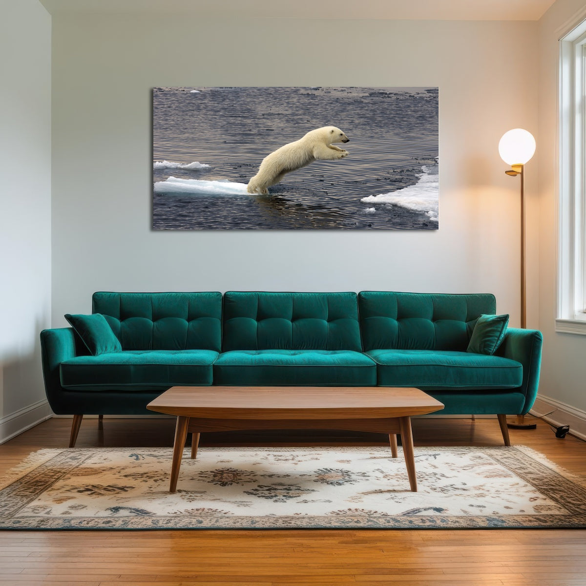 AUTO-MOCKUP ROOM | Jumping Polar bear