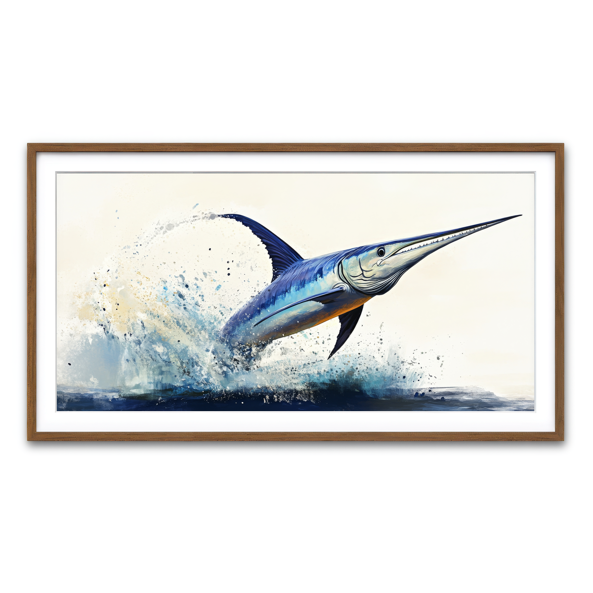 Framed Print 2x1 Walnut