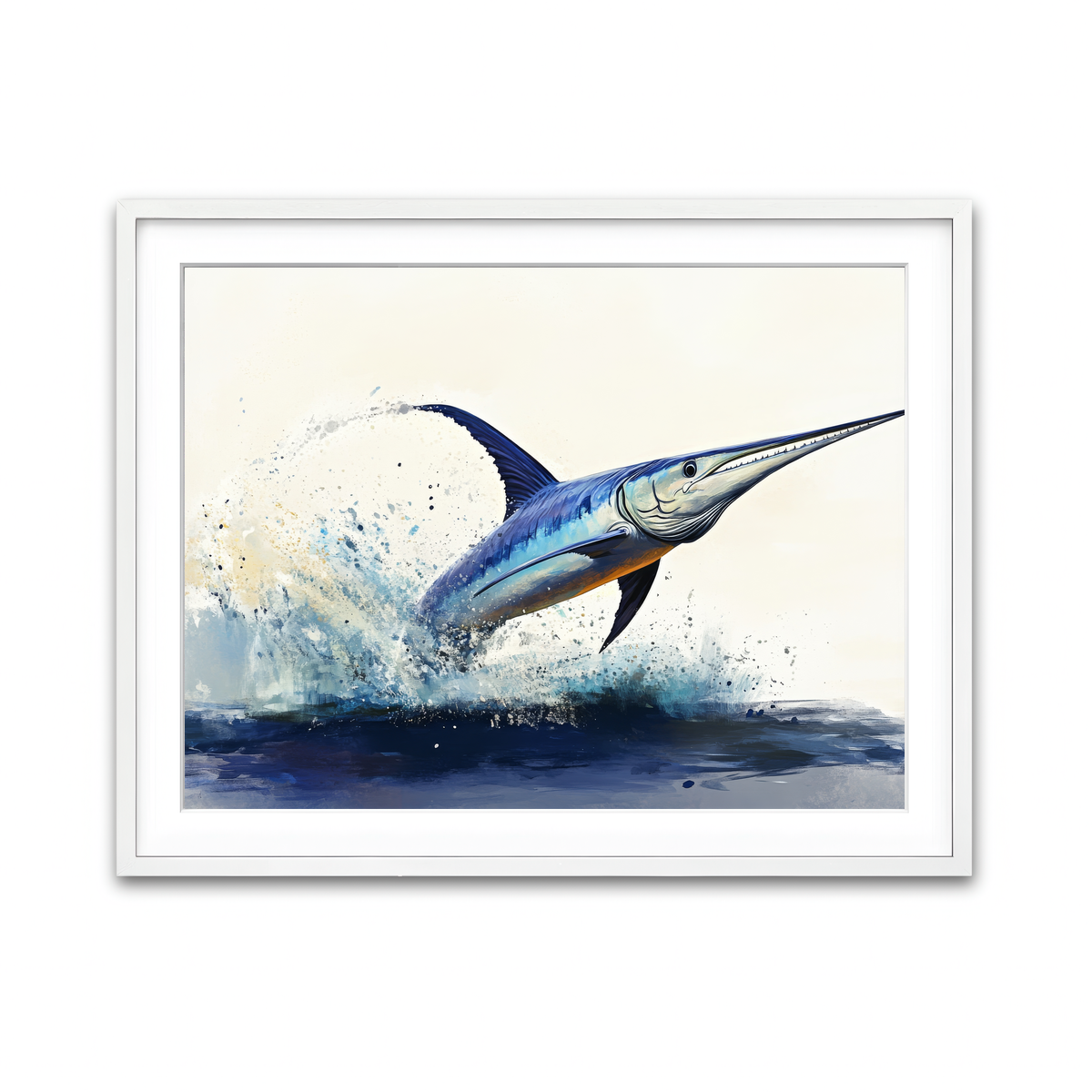 Framed Print 4x3 White