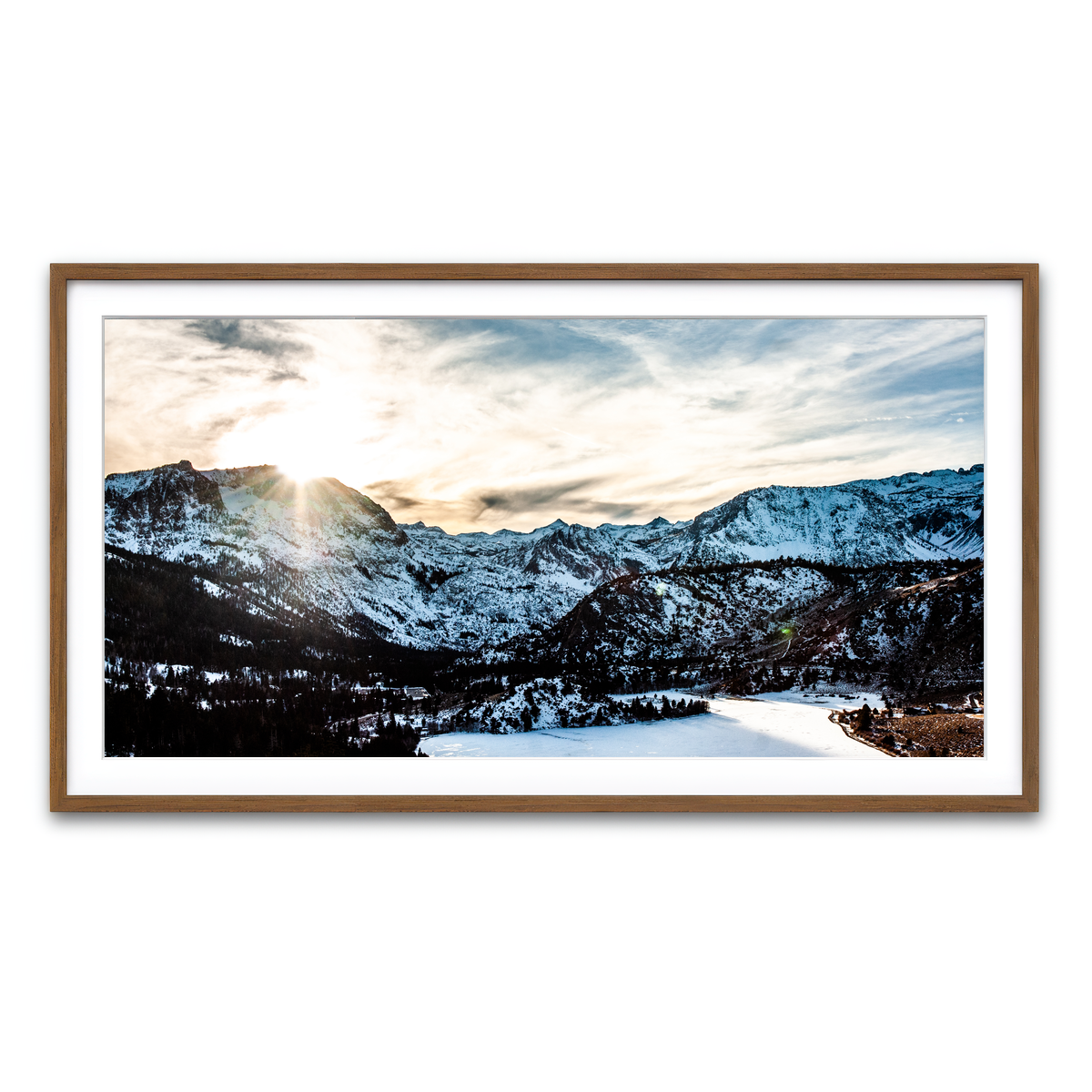Framed Print 2x1 Walnut
