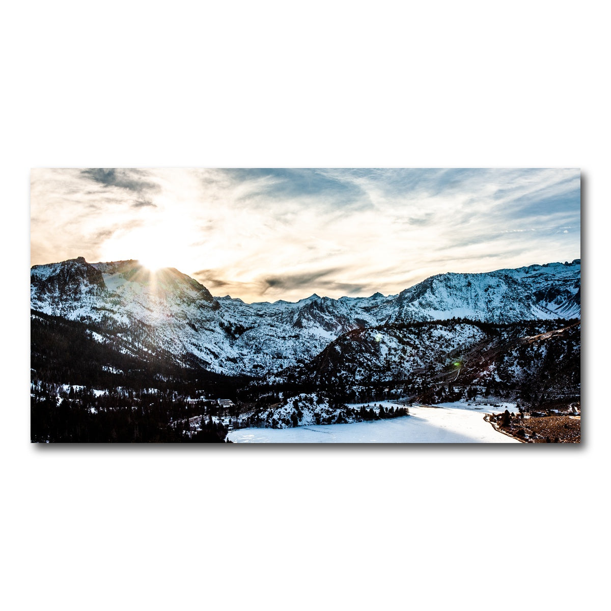 AUTO-MOCKUP WHITE | June Lake Sunset | 1 Piece | Gallery Wrap Canvas | group=2x1