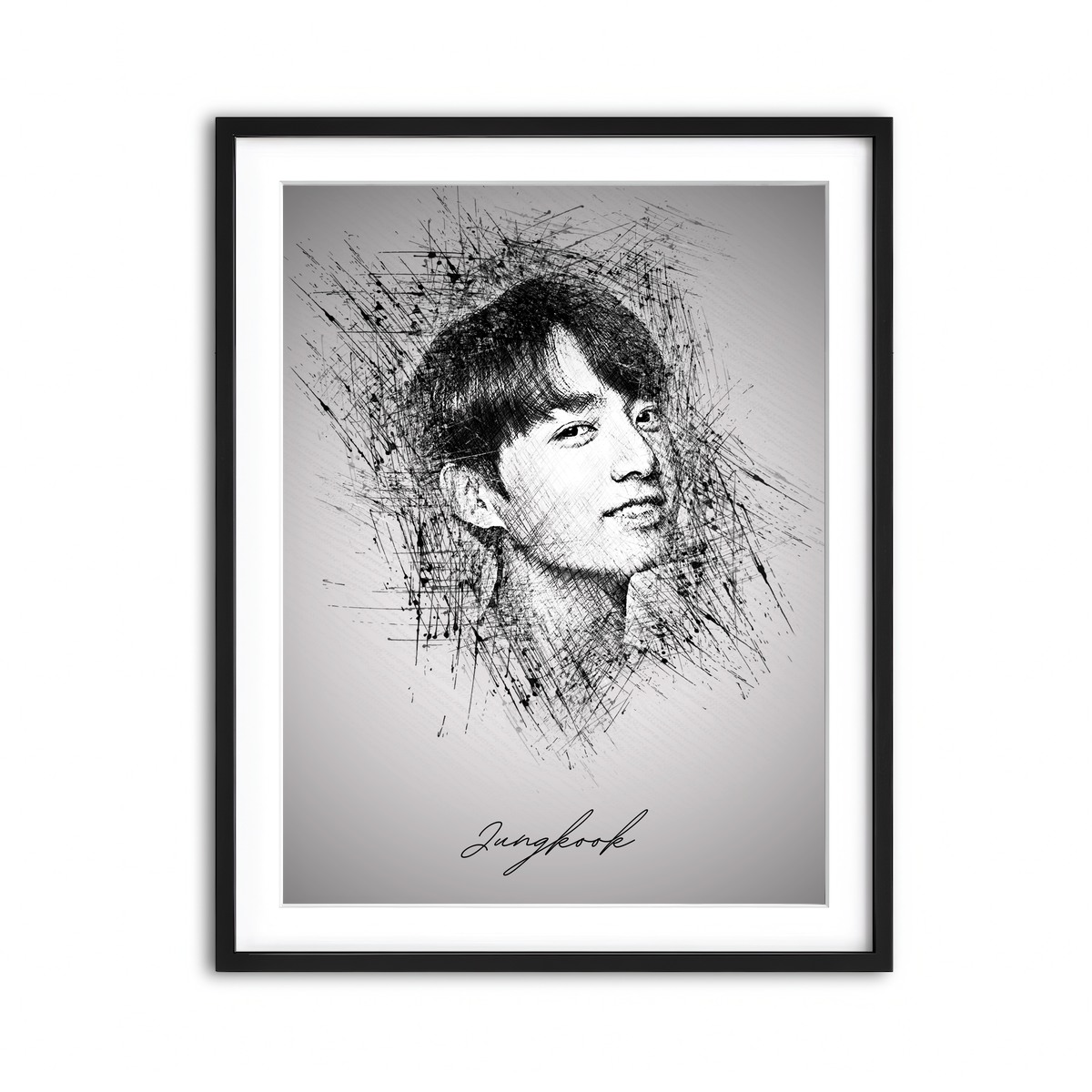 Framed Print 3x4 Black