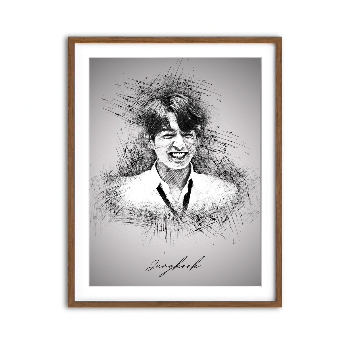 Framed Print 3x4 Walnut