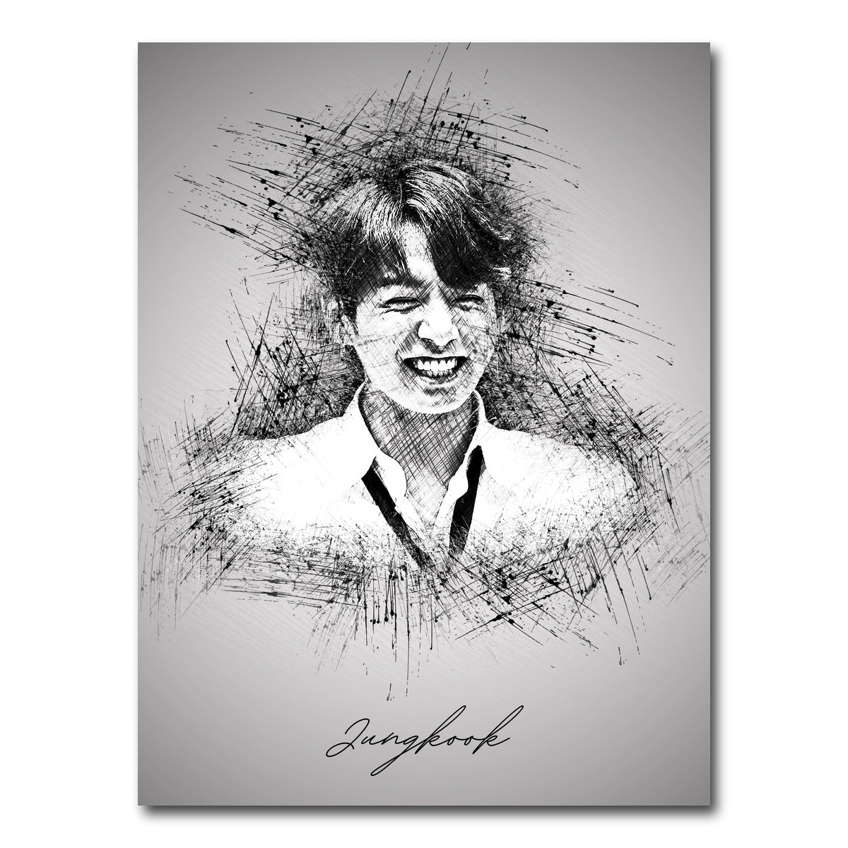 AUTO-MOCKUP WHITE | Jungkook Smile | 1 Piece | Gallery Wrap Canvas | group=3x4