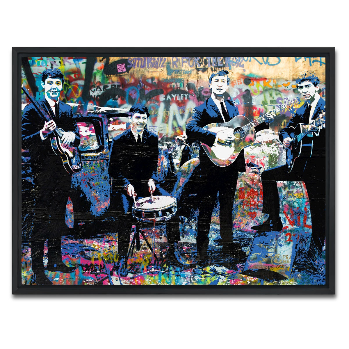 AUTO-MOCKUP WHITE | Junk Yard Beatles | 1 Piece | Black Framed Canvas | group=4x3