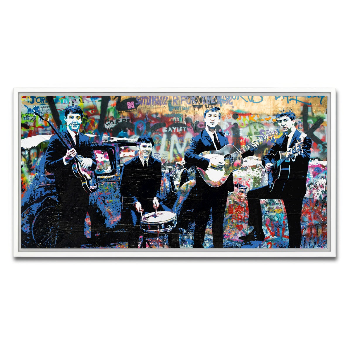 AUTO-MOCKUP WHITE | Junk Yard Beatles | 1 Piece | White Framed Canvas | group=2x1