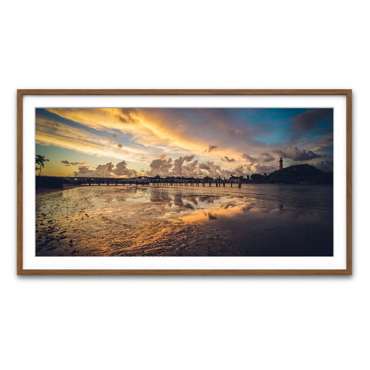 Framed Print 2x1 Walnut