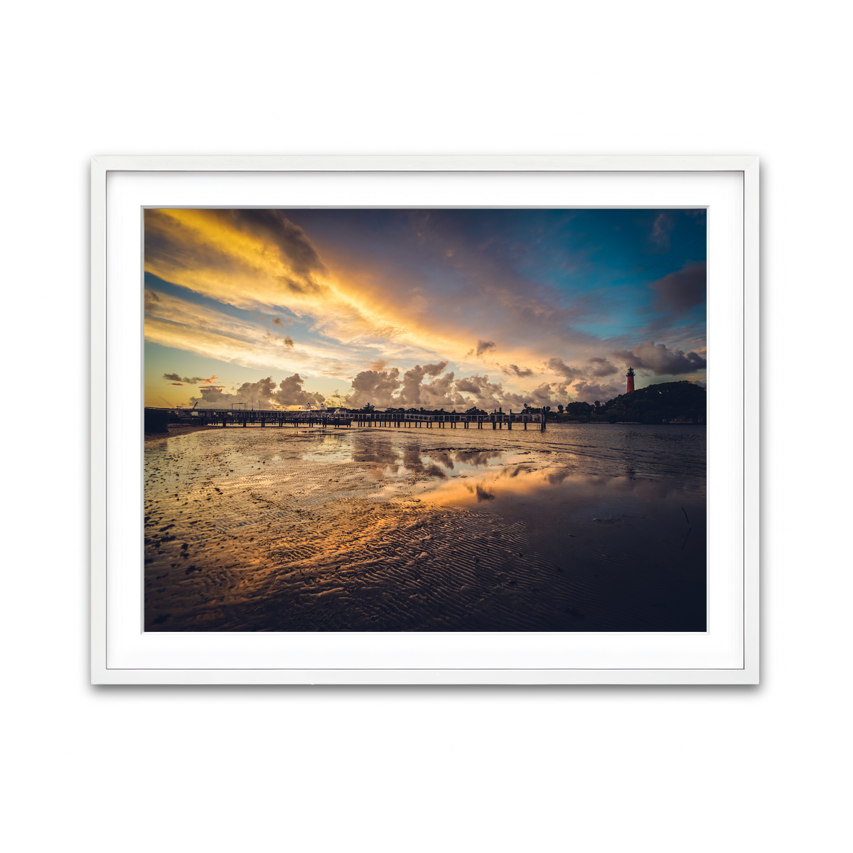 Framed Print 4x3 White