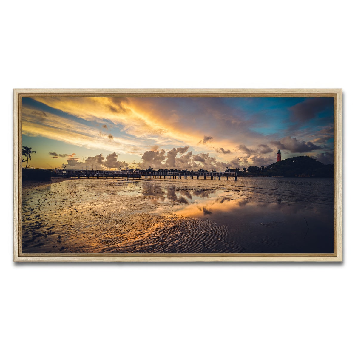 AUTO-MOCKUP WHITE | Jupiter Florida | 1 Piece | Natural Framed Canvas | group=2x1