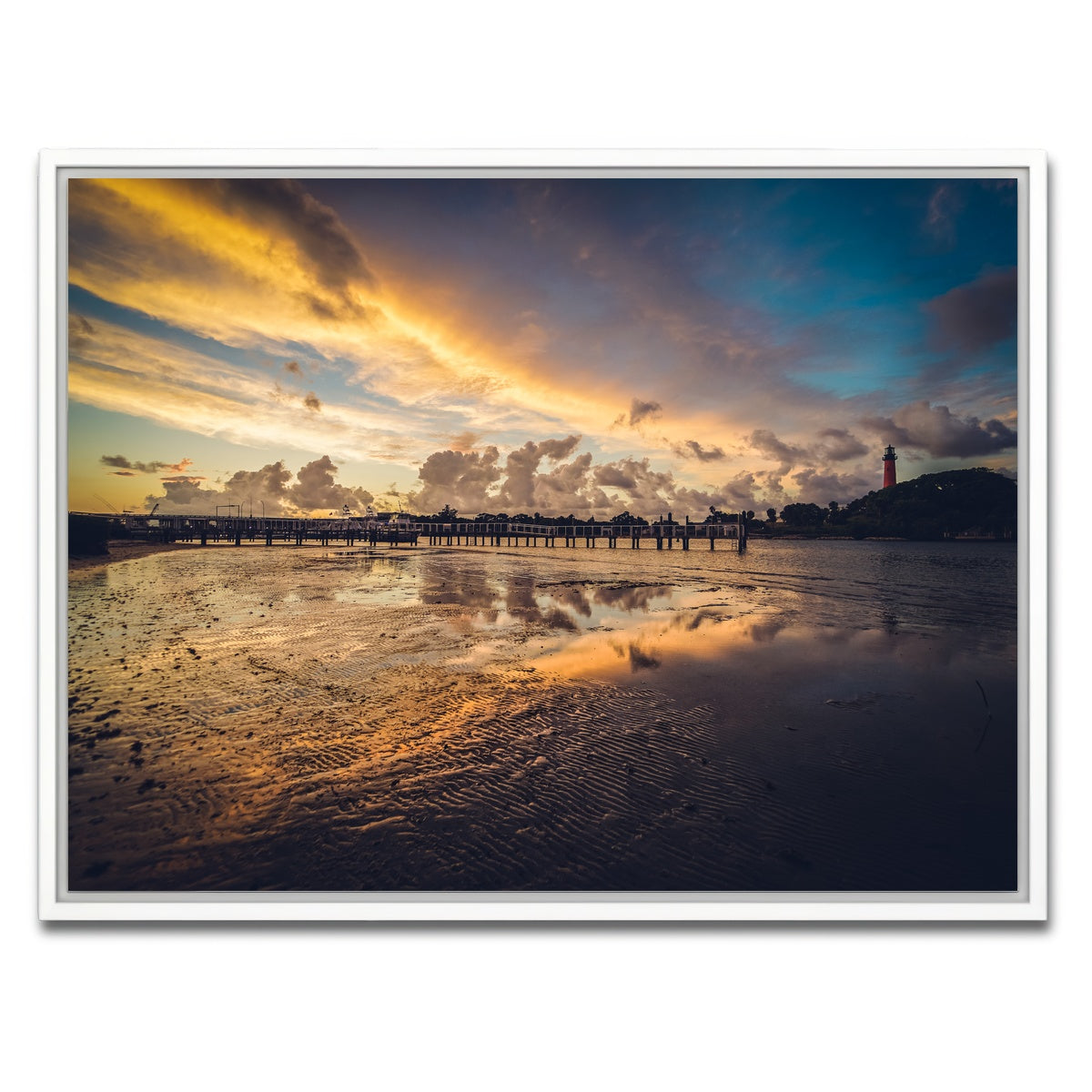 AUTO-MOCKUP WHITE | Jupiter Florida | 1 Piece | White Framed Canvas | group=4x3