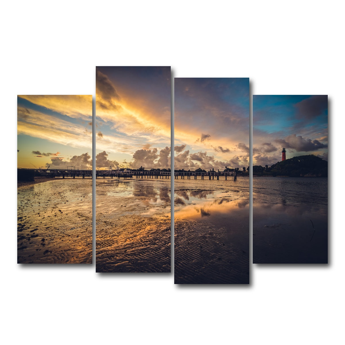 AUTO-MOCKUP WHITE | Jupiter Florida | 4 Piece | Gallery Wrap Canvas | group=4_normal