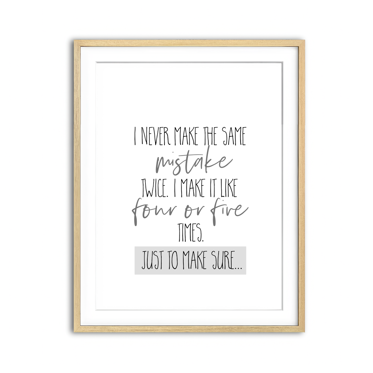 Framed Print 3x4 Natural