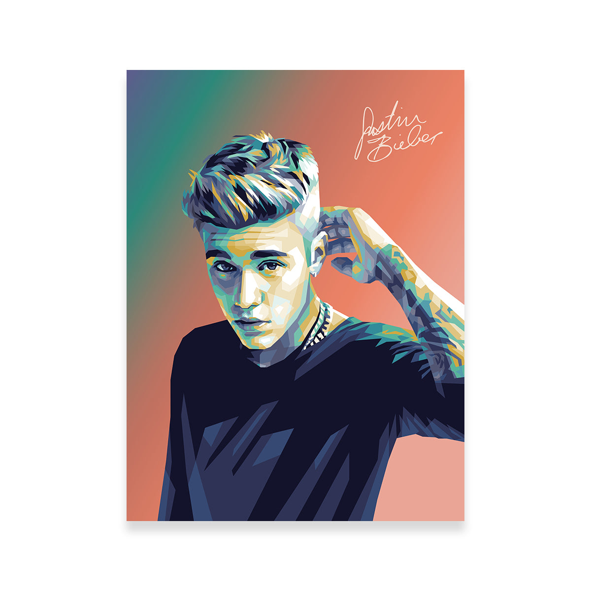 Justin Bieber Warm Hues Wall Art