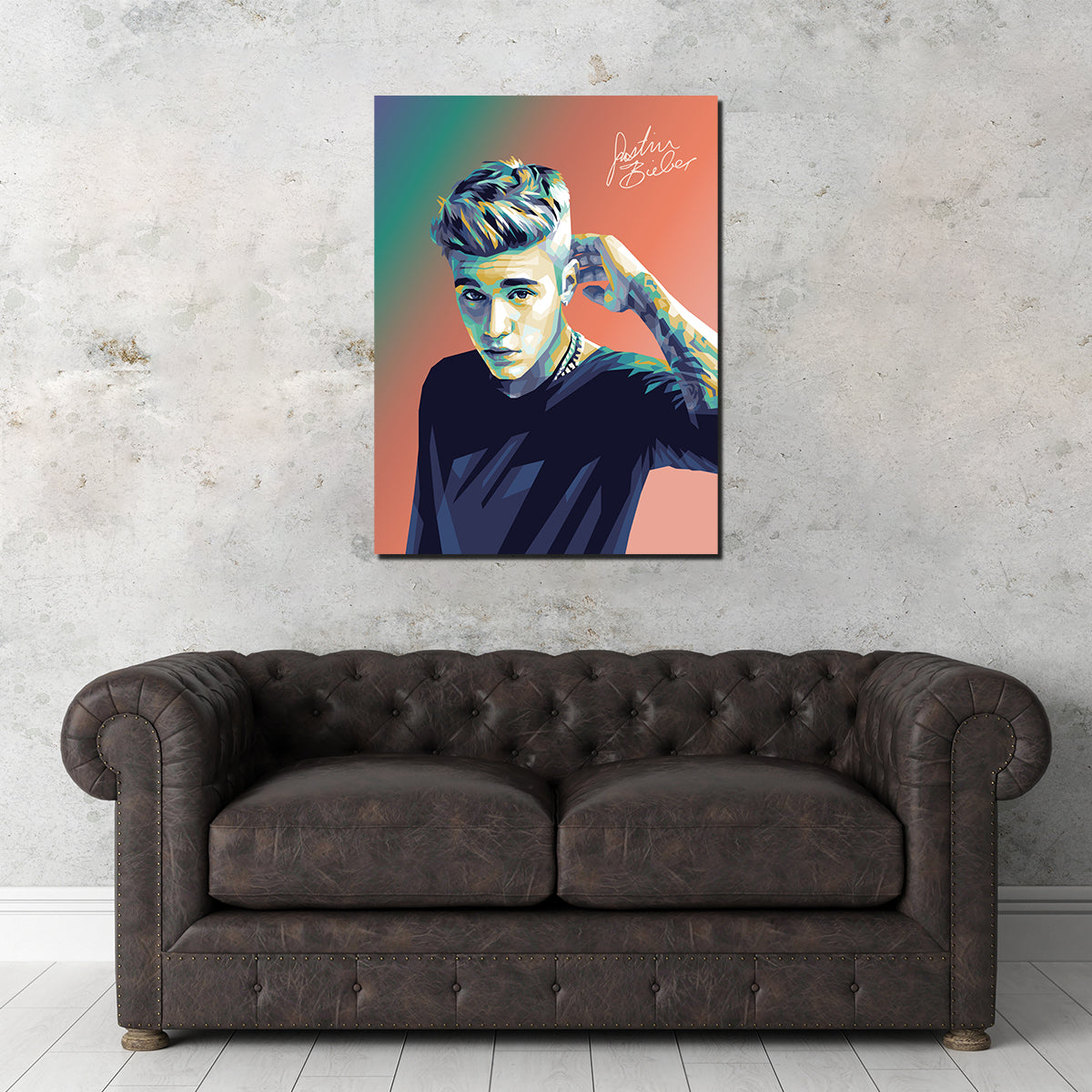 Justin Bieber Warm Hues Wall Art