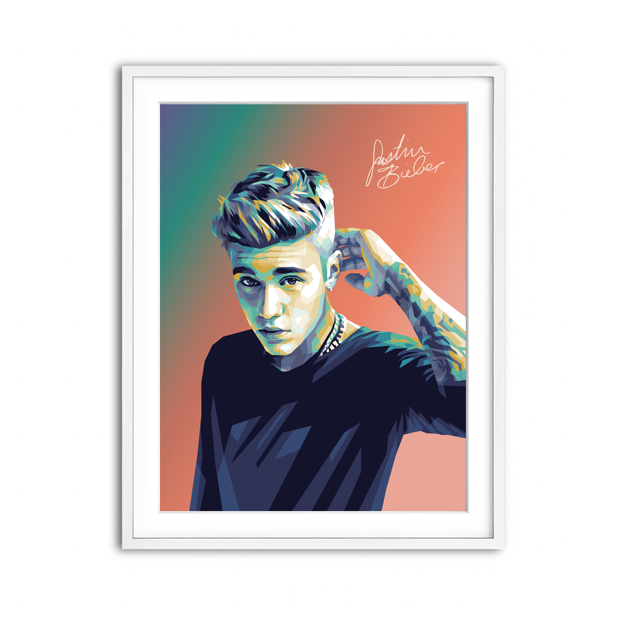 Framed Print 3x4 White