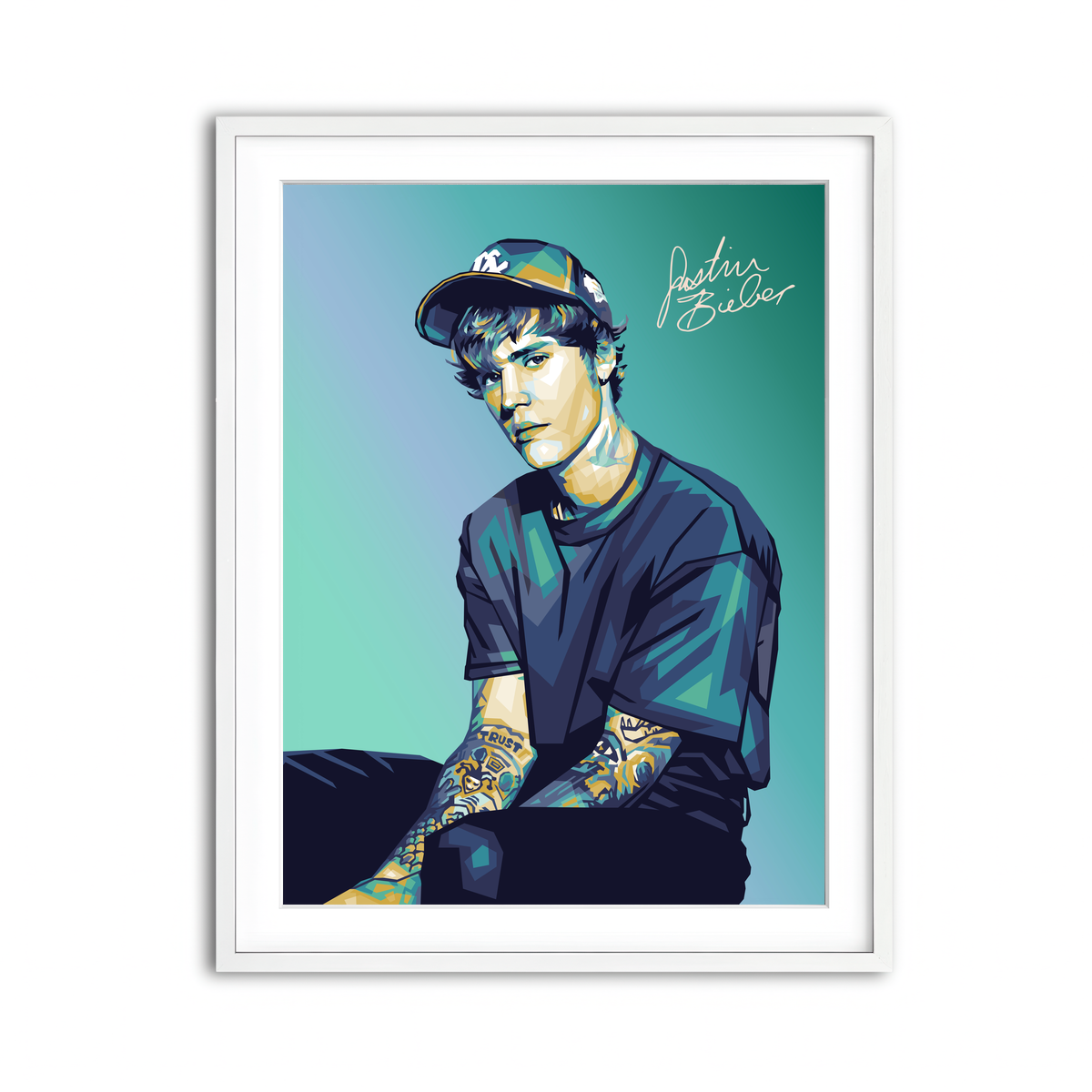 Framed Print 3x4 White