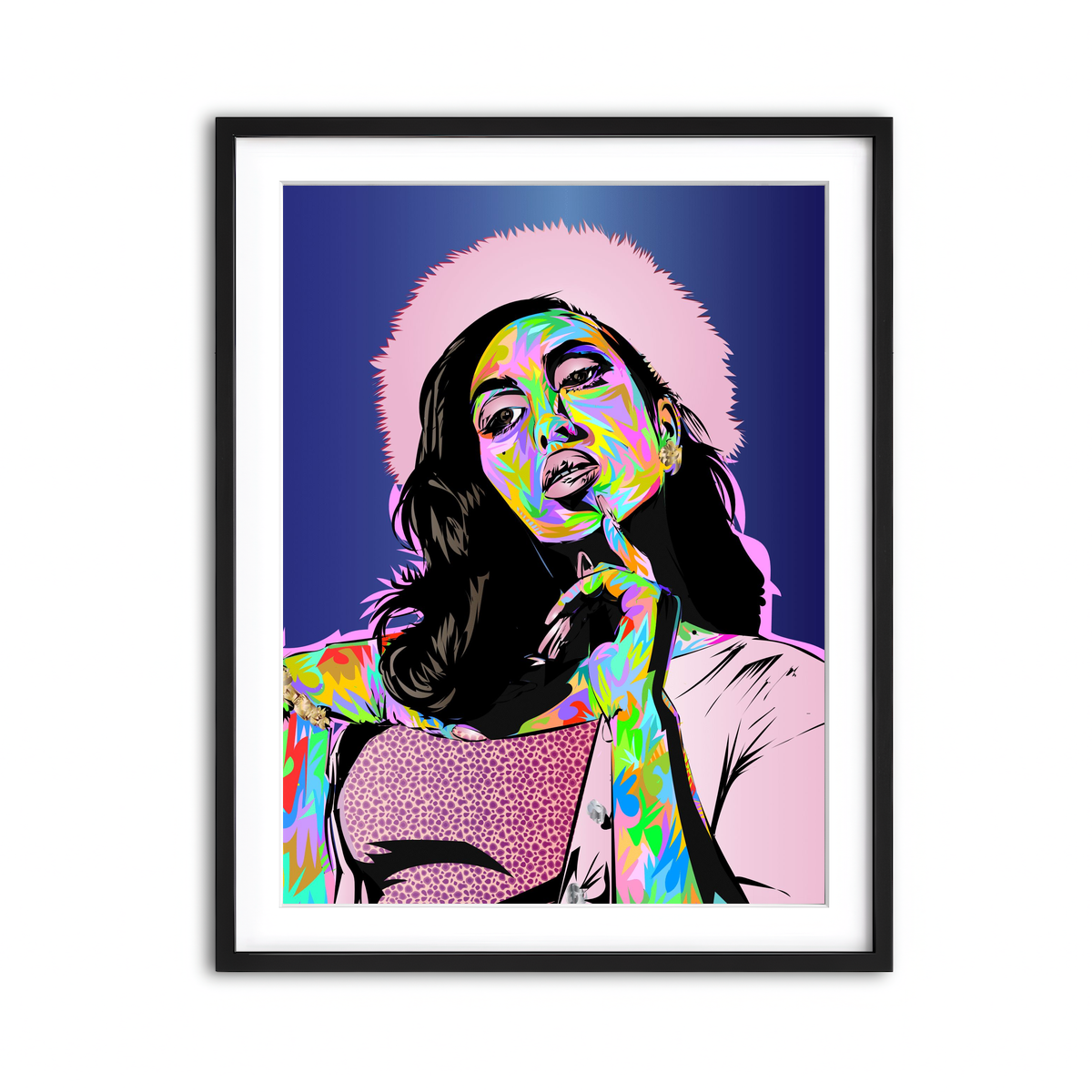 Framed Print 3x4 Black