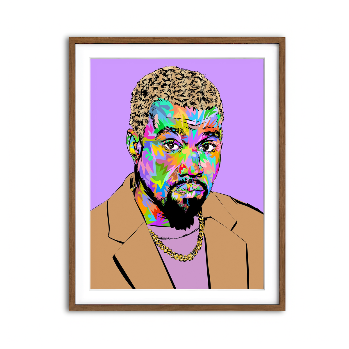 Framed Print 3x4 Walnut