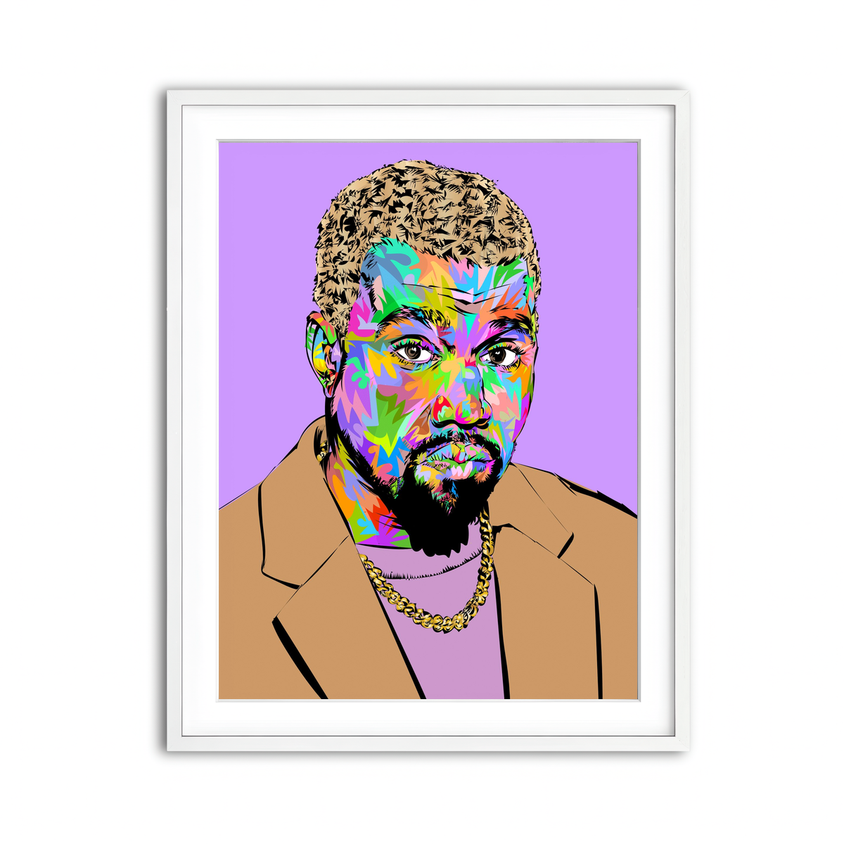 Framed Print 3x4 White