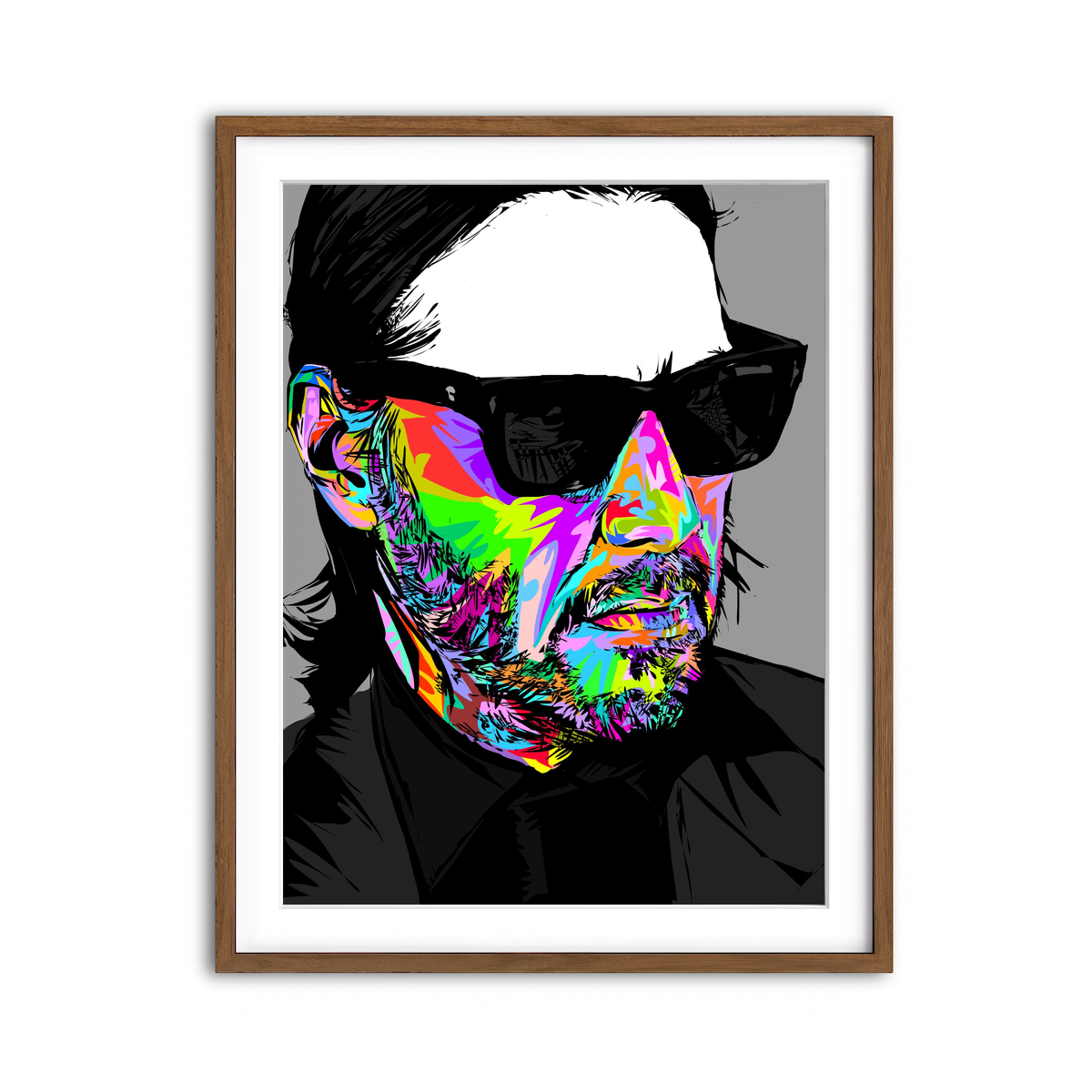 Framed Print 3x4 Walnut