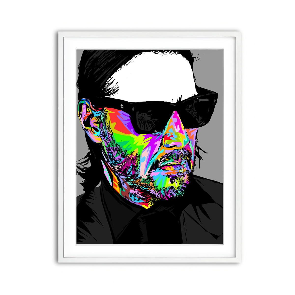 Framed Print 3x4 White