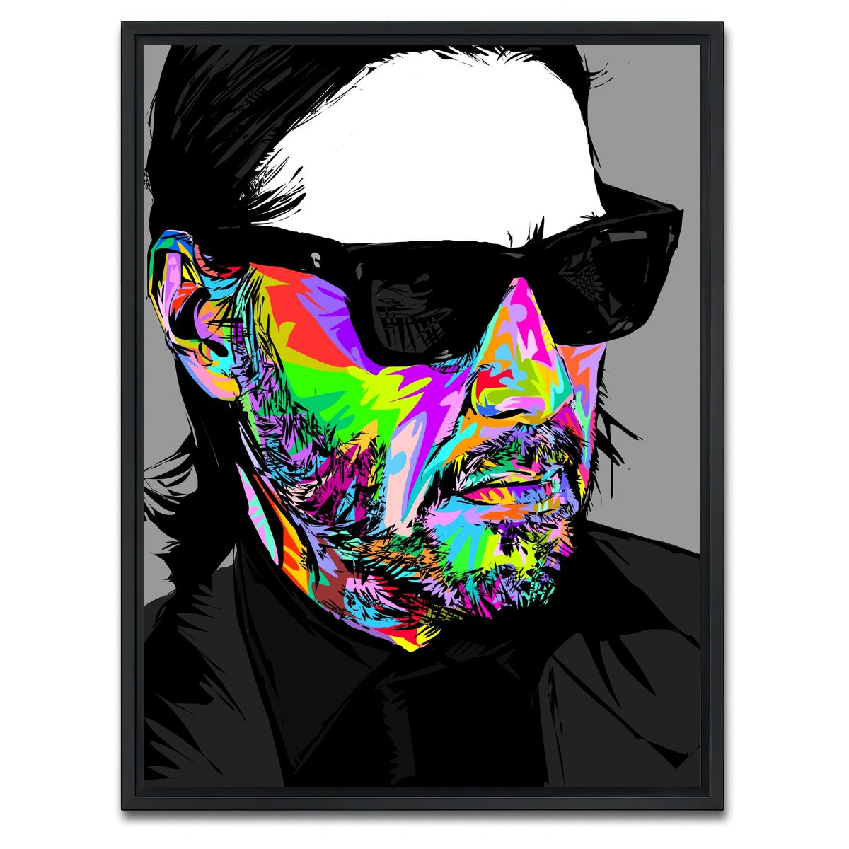 AUTO-MOCKUP WHITE | KEANU | 1 Piece | Black Framed Canvas | group=3x4