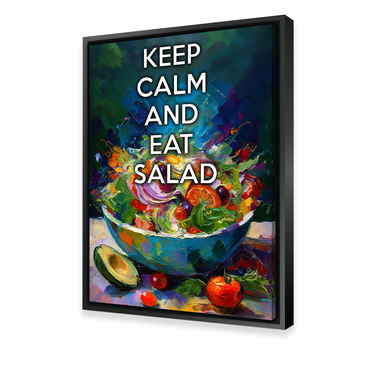 Keep Calm Eat Salad Wall Art