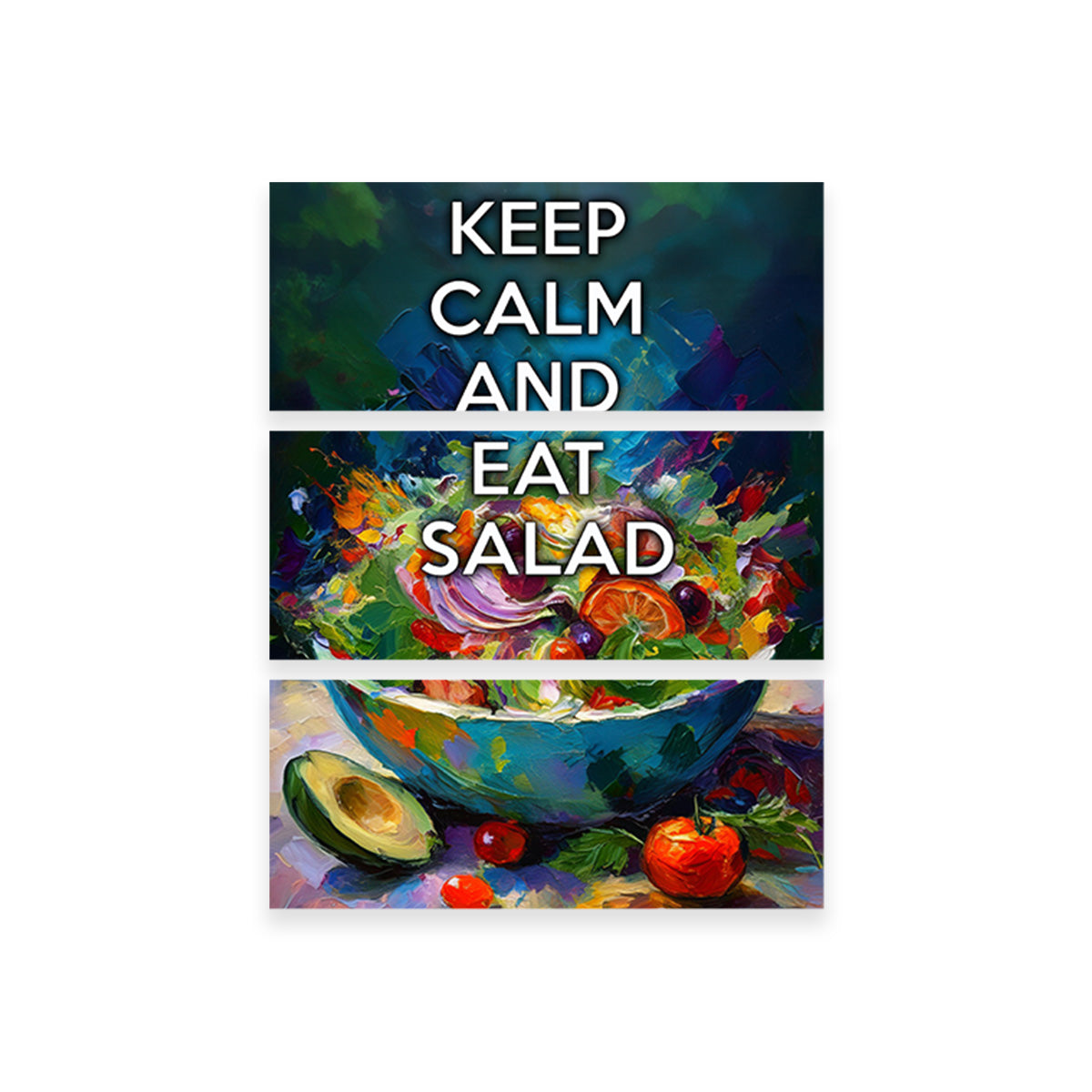 Keep Calm Eat Salad Wall Art