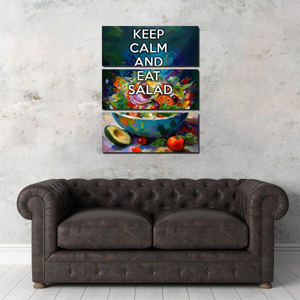 Keep Calm Eat Salad Wall Art